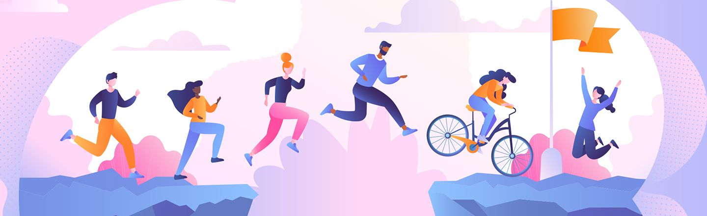 Happy, active employees reflecting a Culture of Health