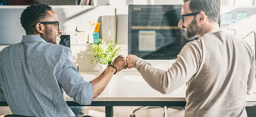 two people shaking hands