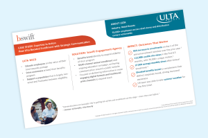 Ulta Case Study, Benefits Engagement Strategy Thumbnail Image