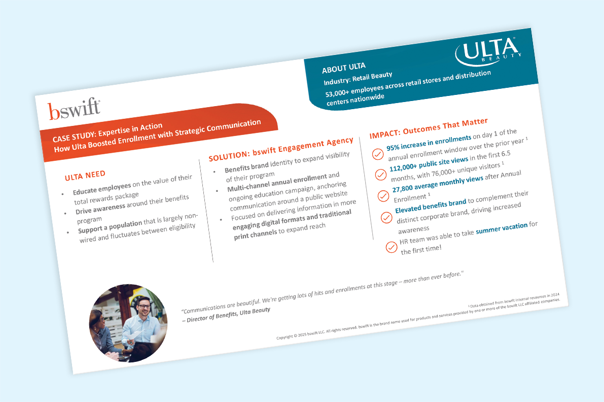 Ulta Case Study, Benefits Engagement Strategy Thumbnail Image