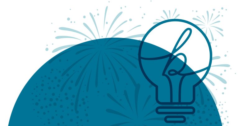 bswift Idea Exchange logo with fireworks