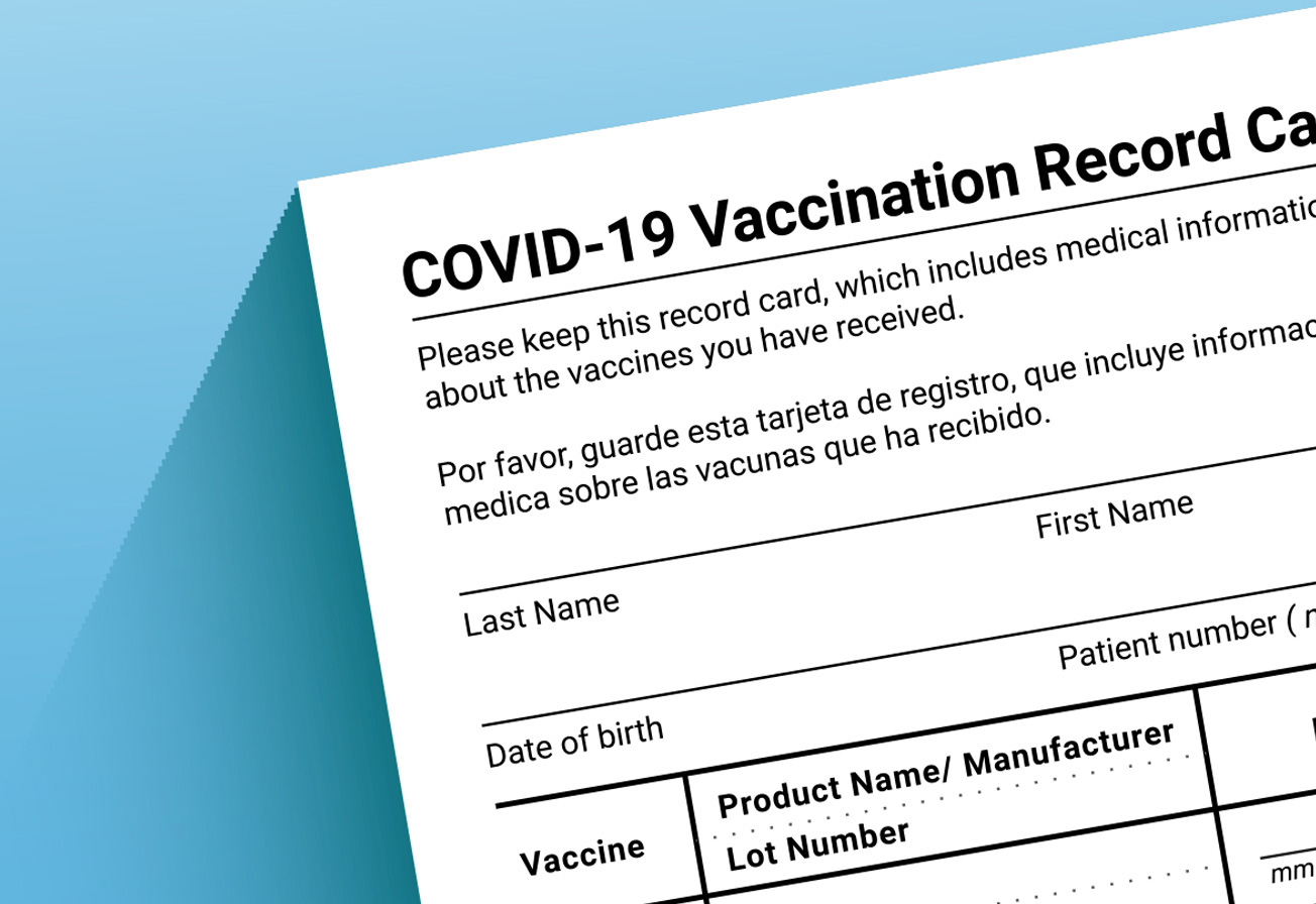 COVID-19 vaccination record card