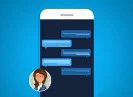 Mobile Phone Virtual Assistant Chat Illustration