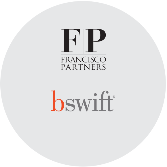 Francisco Partners Logo and bswift Logo