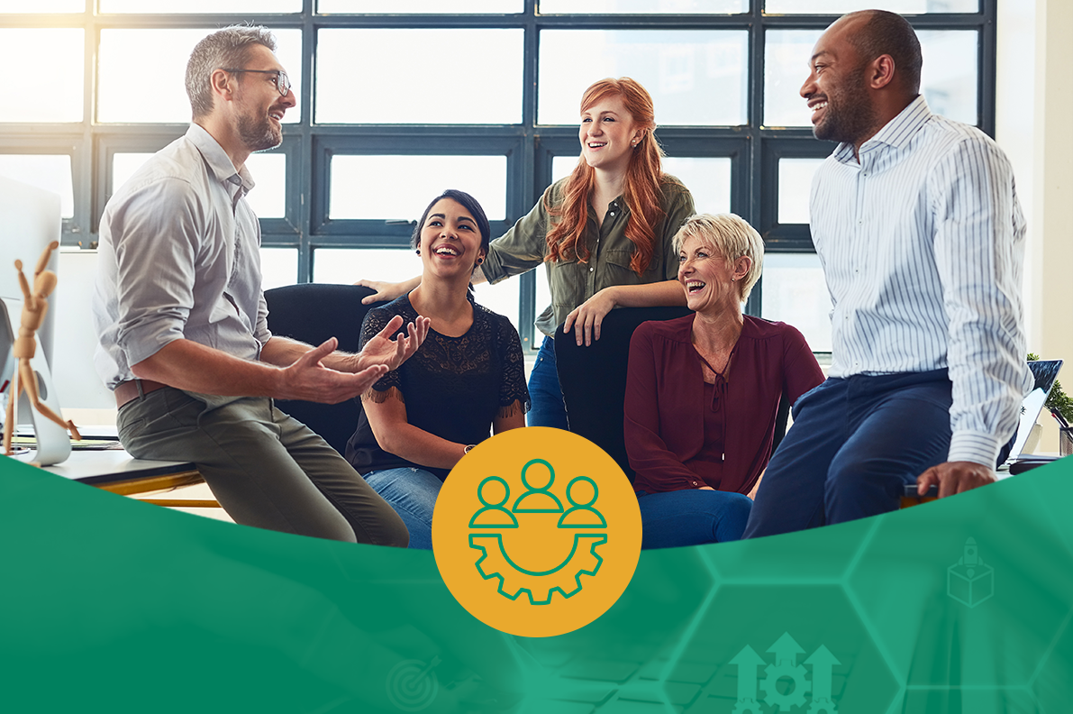 People team talking about how annual enrollment communication can help HR build employee trust